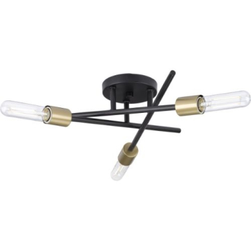 Progress Lighting Astra 3-Light 18" Semi-Flush Light - 120V - Antique Bronze