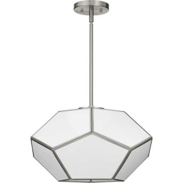 Progress Lighting Latham 3-Light Flush Mount - Convertible - 120V - Brushed Nickel