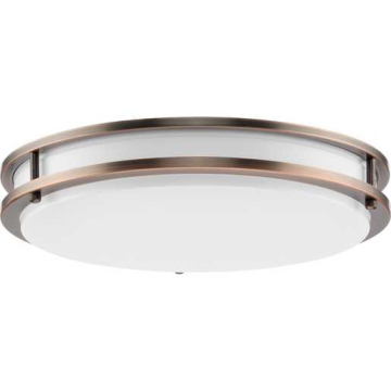 Progress Lighting Abide 14" LED Contemporary Medium Flush Mount - 19.8W - CCT Selectable - 1,383 Lumens - 120V - Urban Bronze