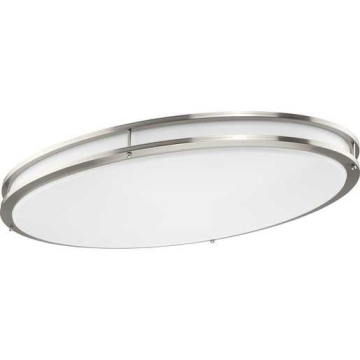 Progress Lighting Abide 32" LED Contemporary Extra-Large Flush Mount - 31.5W - CCT Selectable - 2,713 Lumens - 120V - Brushed Nickel