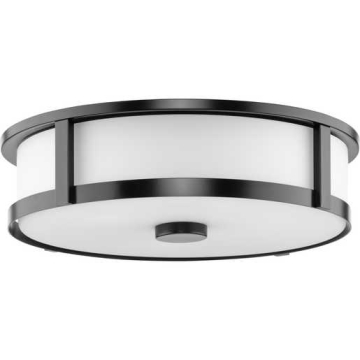 Progress Lighting Gilliam 3-Light Traditional Flush Mount - 120V - Matte Black