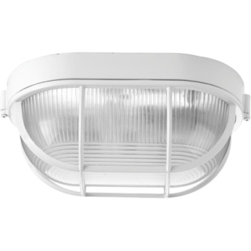 Progress Lighting Bulkheads Oval Flush Mount - 120V - White