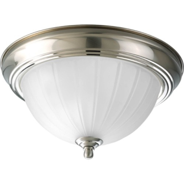 Progress Lighting Melon 11" Flush Mount - 120V - Brushed Nickel