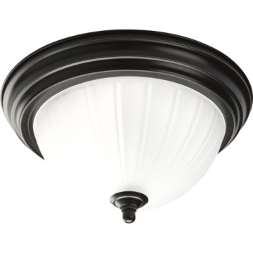 Progress Lighting Melon 11" Flush Mount - 120V - Antique Bronze