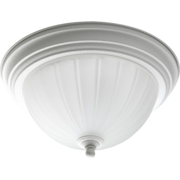 Progress Lighting Melon 11" Flush Mount - 120V - White