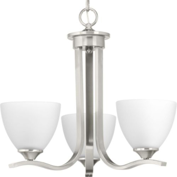 Progress Lighting Laird 20" 3-Light Chandelier - 120V - Brushed Nickel