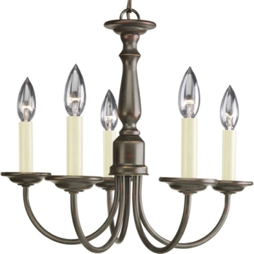 Progress Lighting Five Light 18" 5-Light Chandelier - 120V - Antique Bronze