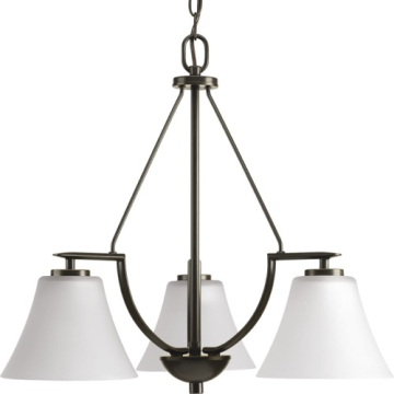 Progress Lighting Bravo 23" 3-Light Chandelier - 120V - Antique Bronze