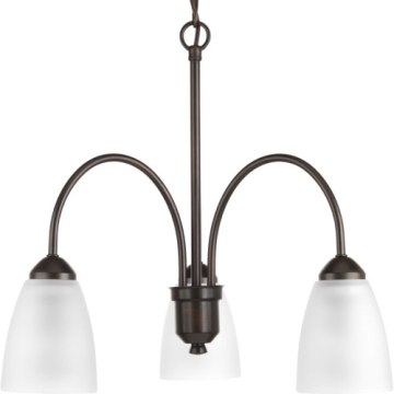 Progress Lighting Gather 20" 3-Light Chandelier - 120V - Antique Bronze
