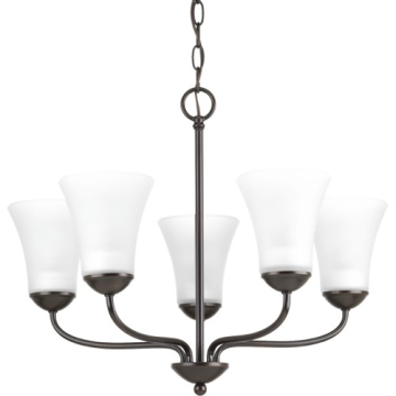 Progress Lighting Classic 22" 5-Light Chandelier - 120V - Antique Bronze