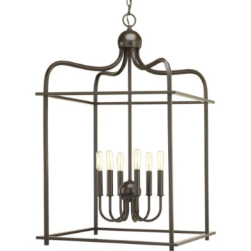 Progress Lighting Assembly Hall 6-Light Pendant - 120V - Antique Bronze