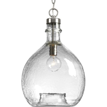 Progress Lighting Zin 1-Light Pendant - 120V - Brushed Nickel