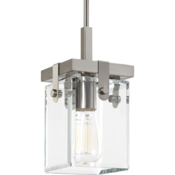 Progress Lighting Glayse Mini Pendant - 120V - Brushed Nickel