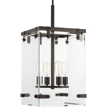 Progress Lighting Glayse 4-Light Pendant - 120V - Antique Bronze