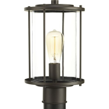 Progress Lighting Gunther 1-Light Post Top Lantern - 120V - Antique Bronze