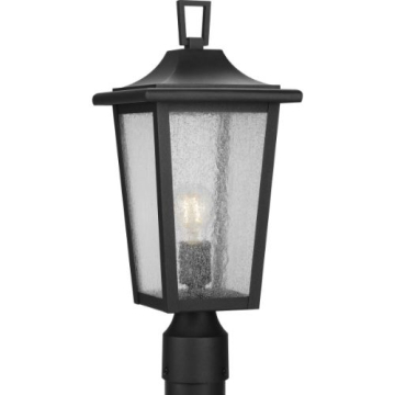 Progress Lighting Padgett 1-Light Post Top Lantern - 120V - Textured Black