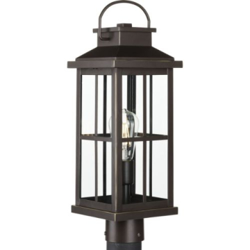 Progress Lighting Williamston 1-Light Post Top Lantern - 120V - Antique Bronze