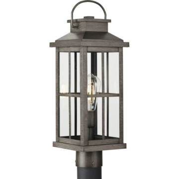 Progress Lighting Williamston 1-Light Post Top Lantern - 120V - Antique Pewter