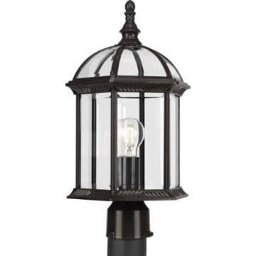 Progress Lighting Dillard 1-Light Post Top Lantern - 120V - Antique Bronze