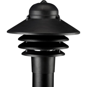 Progress Lighting Newport 1-Light Post Top Lantern - 120V - Textured Black