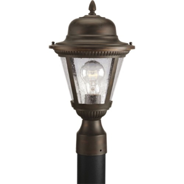 Progress Lighting Westport 1-Light Post Top Lantern - 120V - Antique Bronze