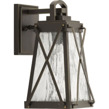 Progress Lighting Creighton 1-Light Small Outdoor Wall Lantern - 120V - Antique Bronze