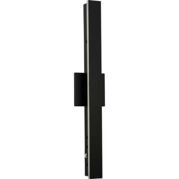 Progress Lighting Z-2040 LED Contemporary Medium Outdoor Wall Sconce - 6W - CCT Selectable - 363 Lumens - 120V - Matte Black