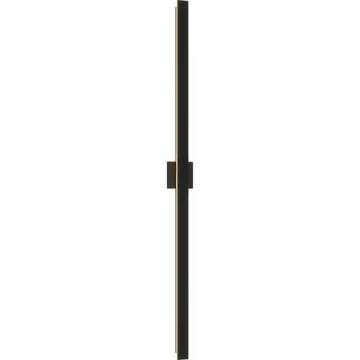Progress Lighting Z-2040 LED Contemporary Extra Large Outdoor Wall Sconce - 19W - CCT Selectable - 1193 Lumens - 120V - Matte Black