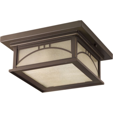 Progress Lighting Residence 2-Light Outdoor Flush Mount - 120V - Antique Bronze