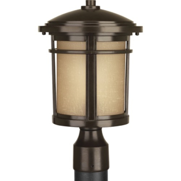 Progress Lighting Wish 1-Light Post Top Lantern - 120V - Antique Bronze