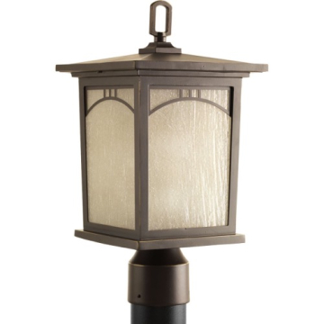 Progress Lighting Residence 1-Light Post Top Lantern - 120V - Antique Bronze