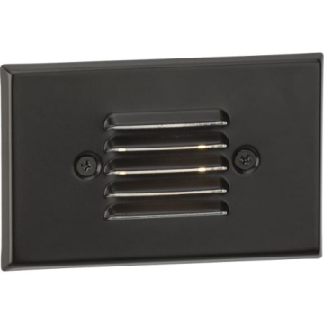 Progress Lighting Indoor/Outdoor LED Louver Step Light - Horizontal + Vertical - 3000K - 120V - Antique Bronze