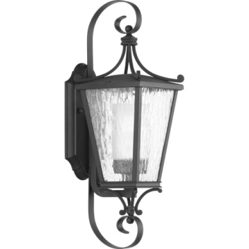 Progress Lighting Cadence 1-Light Small Outdoor Wall Lantern - 120V - Textured Black
