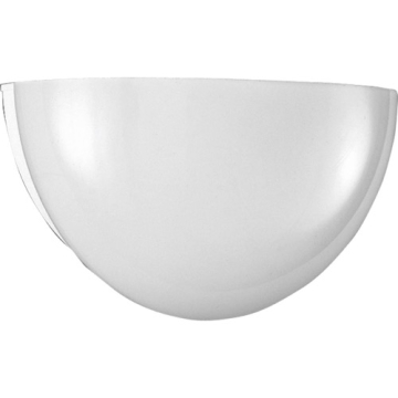 Progress Lighting 1-Light Quartersphere Wall Sconce - 120V - White