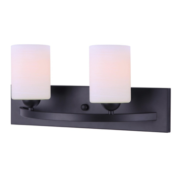 Canarm Hampton 2-Light Vanity Light - 120V - Black