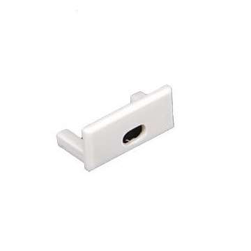 American Lighting End Cap with Power Feed for Helm Recessed Mounting Channel