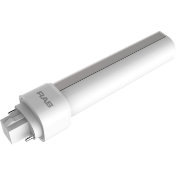 RAB 9W LED PL Lamp - 2-Pin G24d Base - 3000K - 950 Lumens - 120-277V