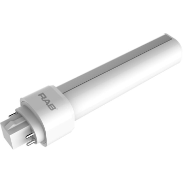 RAB 9W LED PL Lamp - 4-Pin G24q Base - 3000K - 950 Lumens - Ballast Compatible