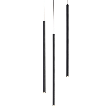 AFX Point 3-Light Round LED Pendant - 3000K - 120V - Black