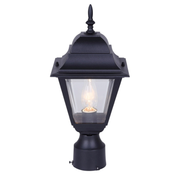 Canarm 1-Light Outdoor Post Lantern - 120V - Black