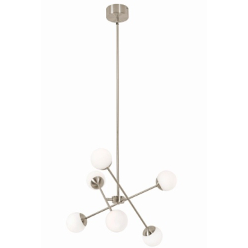 AFX Pearl LED Pendant - 3000K - 120V - Satin Nickel