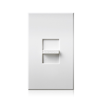 Lutron Nova T Electronic Low-Voltage Slide-to-Off Dimmer - 300W Max - White