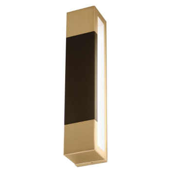 AFX Post 14" LED Wall Sconce - 3000K - 120V - Satin Brass / Black
