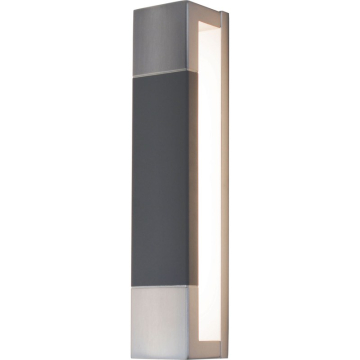 AFX Post 14" LED Wall Sconce - 3000K - 120V - Satin Nickel / Gray