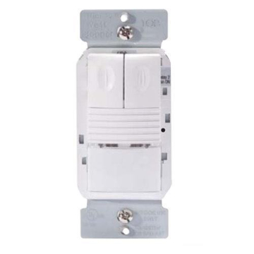 Wattstopper Wall Switch Sensor - PIR - Multi-Mode - Dual Relay - 120-277V - Black
