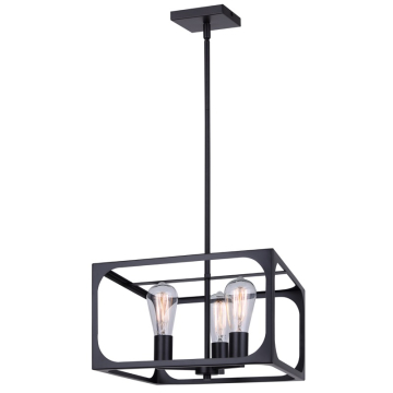 Canarm Zelie 3-Light Chandelier - 120V - Black