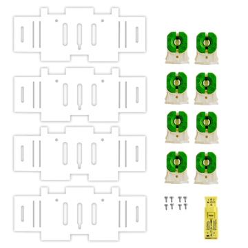 PROLIGHTING 96" 4-Lamp Strip Retrofit Kit - Shunted Sockets - T8 LED Tube Ready