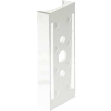 RAB 3.5" Round Pole Adapter - White