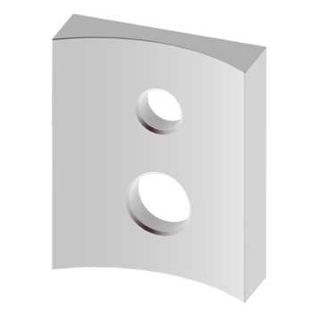 RAB 4" Round Pole Adapter - White