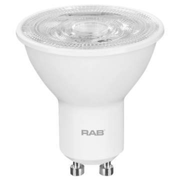RAB 4.5W GU10 PAR16 LED Lamp - 3000K - 350 Lumens - 120V